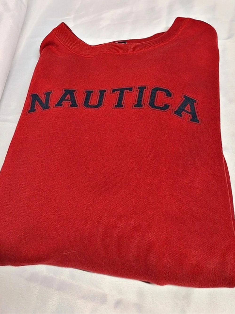 Vibtage Nautica Red Logo Sweatshirt Size XXL
